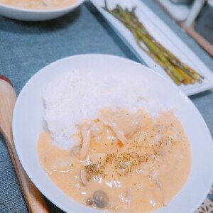 豆乳入りビーフストロガノフ